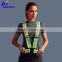 LED glowing in the dark waist belt safety reflective vest with buckle