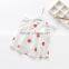 Wholesale full strawberry printing t shirt no sleeve children tops custom pattern
