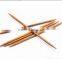 Bamboo knitting needle natural and carbonized color