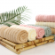 Wholesale bamboo fiber pure color water absorption bath towel
