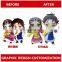 Large number of to figure custom soft plush toy