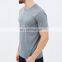 mens 100 polyester athlete tumbled grey color t shirt