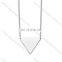 2017 gold plated lasered engraved stainless steel bar necklace blank