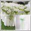 2015 Most Popular Items From Chinese Factory Organza Cheap Purple Ruffle Chair Sash