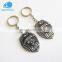 Custom made high end 3D metal keychain souvenir keyring 3D key chain trolley coin holder