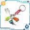 Souvenir Item Different Countries 3D Laser Engraved Keyring Wholesale Keychain Charms