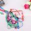 Polyester printed puppy pet chest strap dog leash
