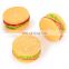 Funny chewing squeaky vinyl rubber pet dog toys hamburger