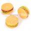 Funny chewing squeaky vinyl rubber pet dog toys hamburger