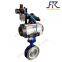 manual stainless steel wafer type ceramic butterfly valve Zirconia ceramic