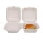 Wholesale High Quality Recycled Materials Small 4.75inch Bagasse Burger Box