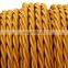 Colorful Twisted Braided Cable 3*0.75 Electric Wire Decor Textile Cable For Fixture Lights