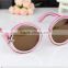 hot selling fashion small round transparent crystal full frame sunglasses with custom logo