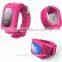 Promotion smallest gps tracker watch kids GPS tracker smart watch Q50 with GSM SOS calling function for children kids watch