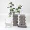 2021 Nordic Minimalism Unique Ceramic Hand Painted Matte Porcelain Color Customize Flower Vase