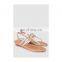 handmade fancy women leather look snake effect buckle strap wedge heel footwear shoes ladies attractive other shoes (LAJWG0057)