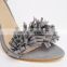 New arrival fancy fashion design for women high heels lace up sandals shoes