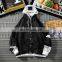 Custom Logo 100% Organic Cotton High QualityJacket Denim Windproof Down Leather Bomber Bigtall Plus Size Men Jacket
