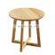 Nordic living room solid wood coffee table round simple mobile balcony leisure small round table