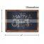 Rustic Torched Wood Magnetic Wall Chalkboard Small Size 11x17inch Framed Decorative Chalkboard