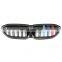 Front Grille For BMW New 3 Series G20 G28 2019-2020 ABS Grill Gloss Black M3 style double slat line