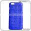 Luxury exotic skin aligator crocodile leather mobile phone case for iphone 6S plus
