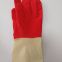 Red and White Bio Color Latex Household Gloves Unlined Cleaning gloves Without Flocklined