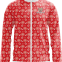 2022 Red Custom Sublimation Jacket with White Zipper
