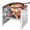 Outdoor Wood Stove Portable Camping Hiking Steel Wood Burning Stove