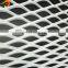 the background wall White powder coated aluminum expanded metal facade