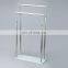 Professional Factory Freestanding 2 Tier Stainless Steel Chrome Plated Towel Bar Towel Racks Stand For Bathroom