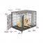Luxury Dog House 2021 New Design Custom Double Doors 48 Inch Stainless Folding Dog Cage Crates