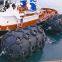 ISO 17357 Yokohama type Marine pneumatic rubber fender  with Tyre-Chain net