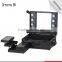 Cosmetic Case Rolling Studio Makeup 4 Wheels Trolley Case Lights With Mirror