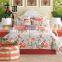 100% cotton pigment printed fabric customized size bedding set luxury