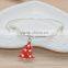 2016 zinc alloy enamel mini christmas tree adjustable bangle