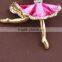 New Design Zinc Alloy Ballet Dance Metal Brooch