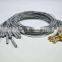 BCI researcher used multicolor coated gold eeg electrodes