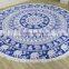 Round Beach Towel Elephant Yoga Sheet Boho Throw