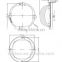 CXA25** COB 60deg Silicone Lens With Holders For Bulkhead lamp DK66-S60