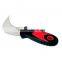 mirror polish plastic putty knife with wooden handle