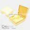Luxury Golden color leather packaging box for perfume bottle