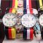 fashion cheap nylon watches china supplier custom design nylon nato strap wristwatch made in china military watch metal