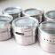 6pc Spice Jar Set With Stand Magnetic Stainless Steel Salt And Pepper Trangle Bamboo Spice Rack Set
