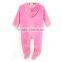 Autumn& Winter soft lovely warm baby girl romper clothes with chest embroidery