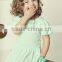 High-grade girls fashion cotton long sleeve dress with lovely pocket