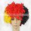 Clown Afro Wig Rainbow Red Orange Green Blue Purple Clueless Circus Unisex