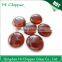 Amber colored glass gem stone for fireplace decoration