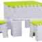 Anti-slip plastic folding table & chairs - leasure furniture