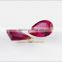China grade aaa wholesale loose pear cut synthetic ruby stone